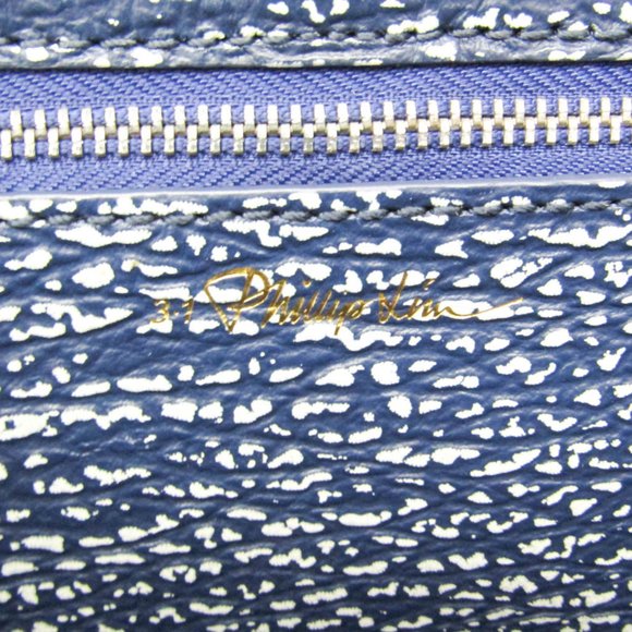 Phillip Lim 3.1 Blue Textured Women's Bag - Picture 12 of 15